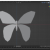 Blender-モデリング2-蝶を作る