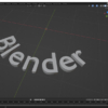 Blender-モデリング2-テキストオブジェクトを作る